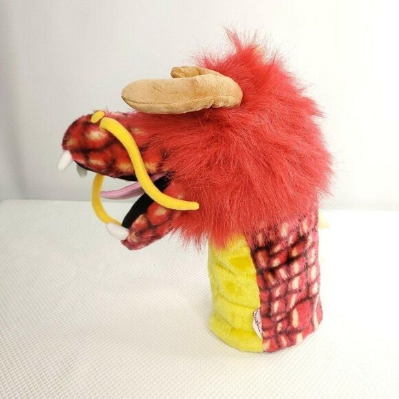 Daphne Dragon Hand Puppet Red Orange Yellow Handmade - Picture 4 of 5